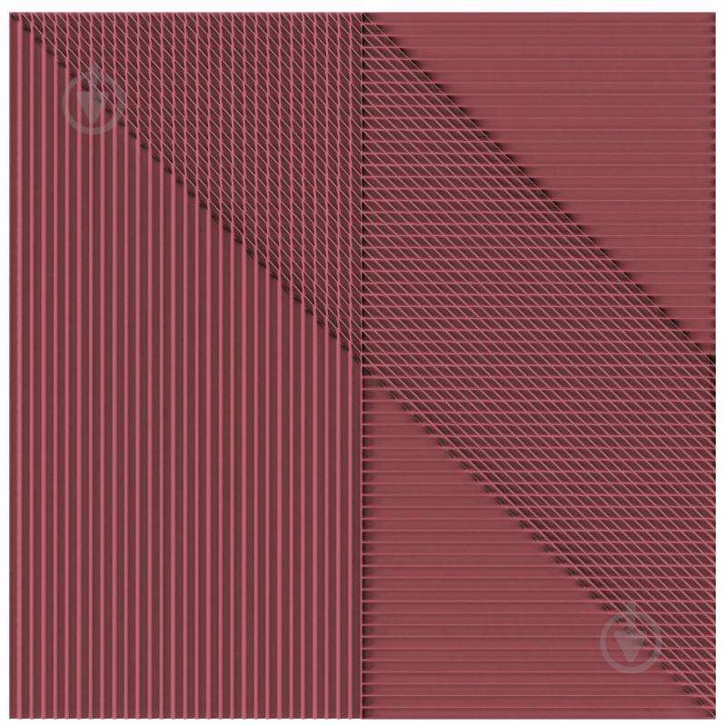 Плитка Harmony by PERONDA Lins bordeaux 20x20 см - фото 3