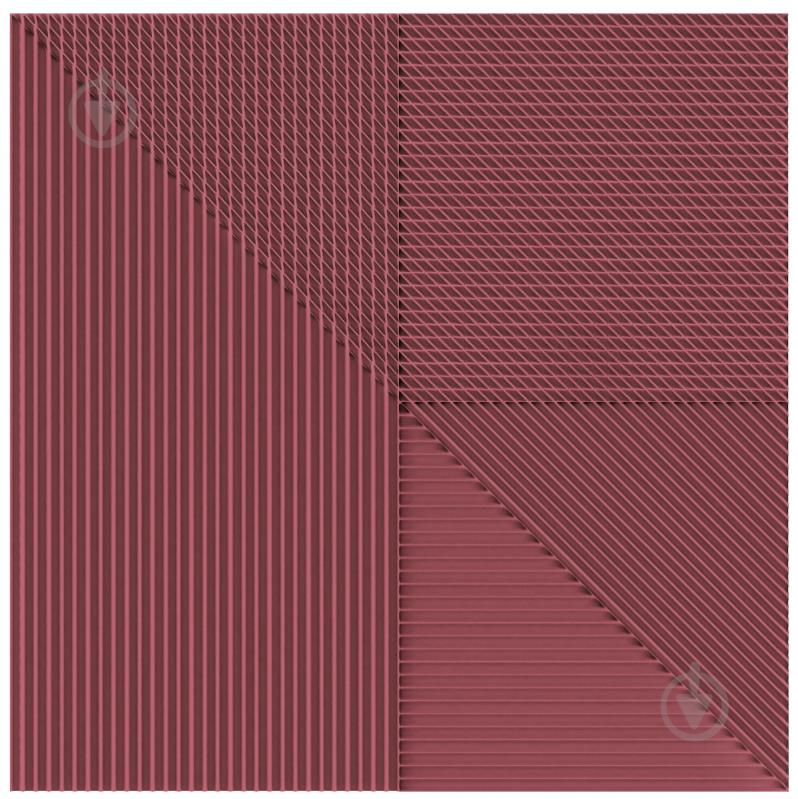 Плитка Harmony by PERONDA Lins bordeaux 20x20 см - фото 4