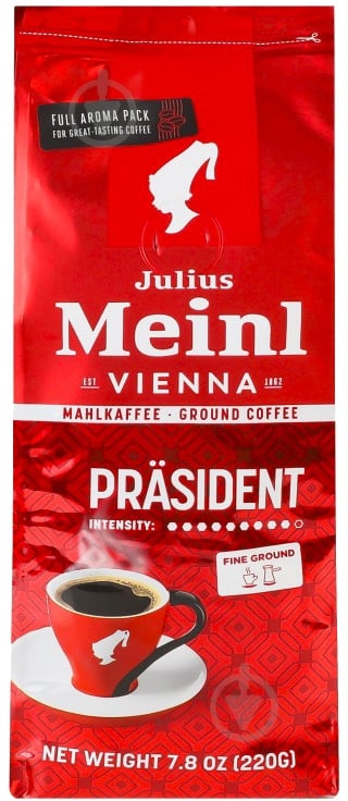 Кофе молотый Julius Meinl Президент 220 г - фото 1