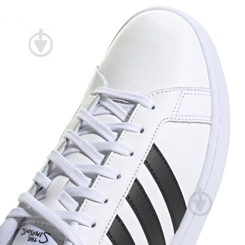 Кроссовки мужские демисезонные Adidas GRAND COURT H02555 р.47 1/3 белые - фото 12