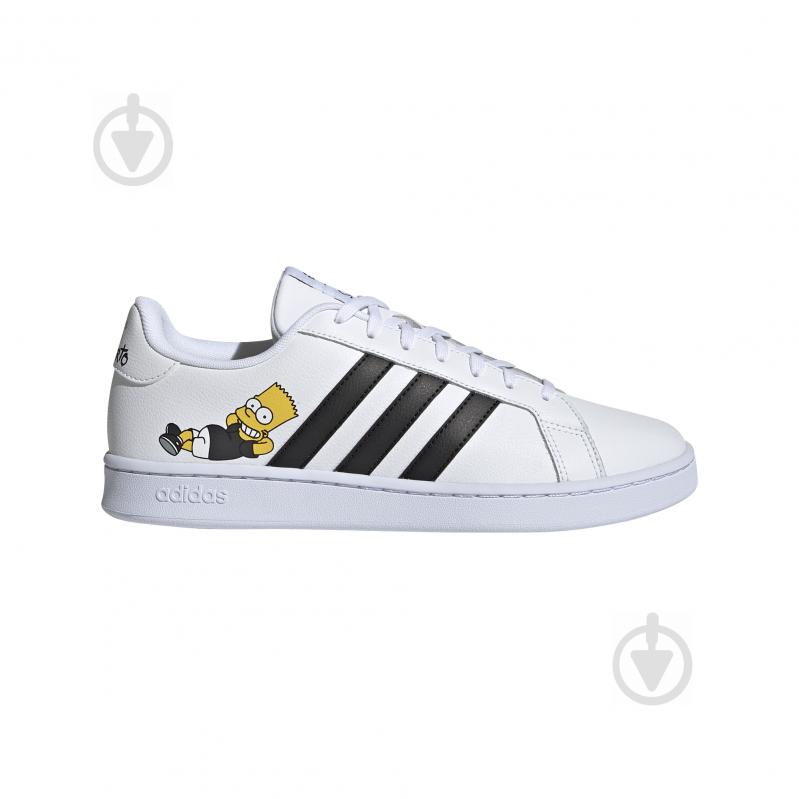 Кроссовки мужские демисезонные Adidas GRAND COURT H02555 р.47 1/3 белые - фото 2