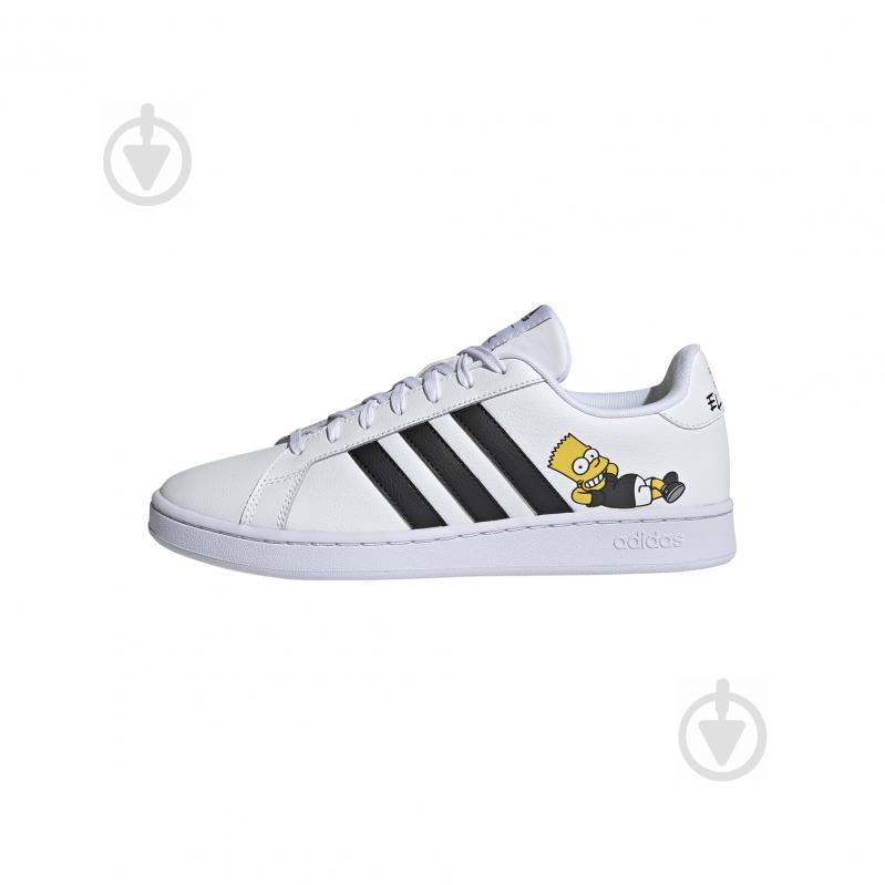 Кроссовки мужские демисезонные Adidas GRAND COURT H02555 р.47 1/3 белые - фото 3