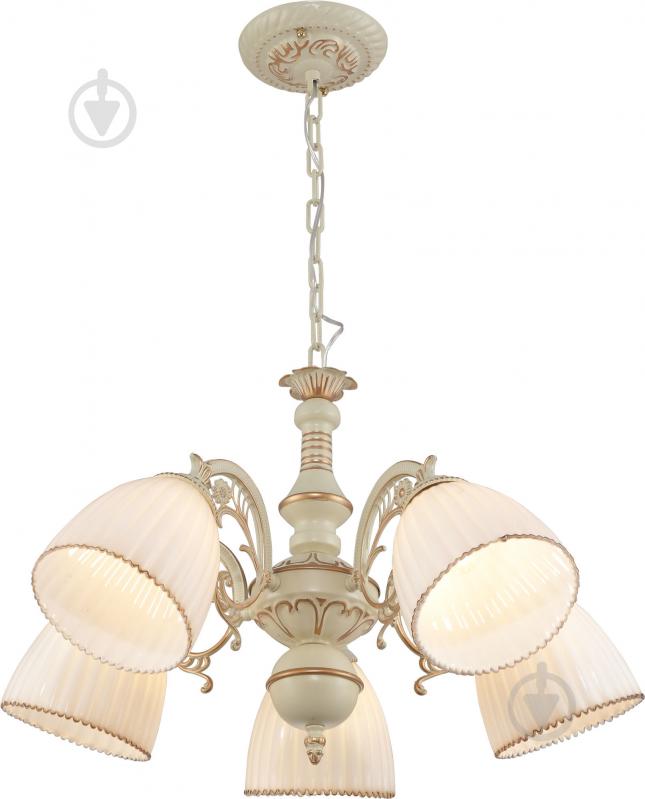 ВІТРИНА! Люстра підвісна Altalusse 5x40 Вт E27 слонова кістка LV208-05 Ivory - фото 1