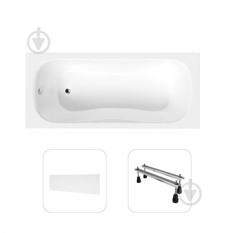 Ванна акриловая Helmken Edelva 5469883AX0 137,5х70 см комплект 3 в 1 - фото 1 Ванна акриловая Helmken Edelva 5469883AX0 137,5х70 см комплект 3 в 1 - фото 1