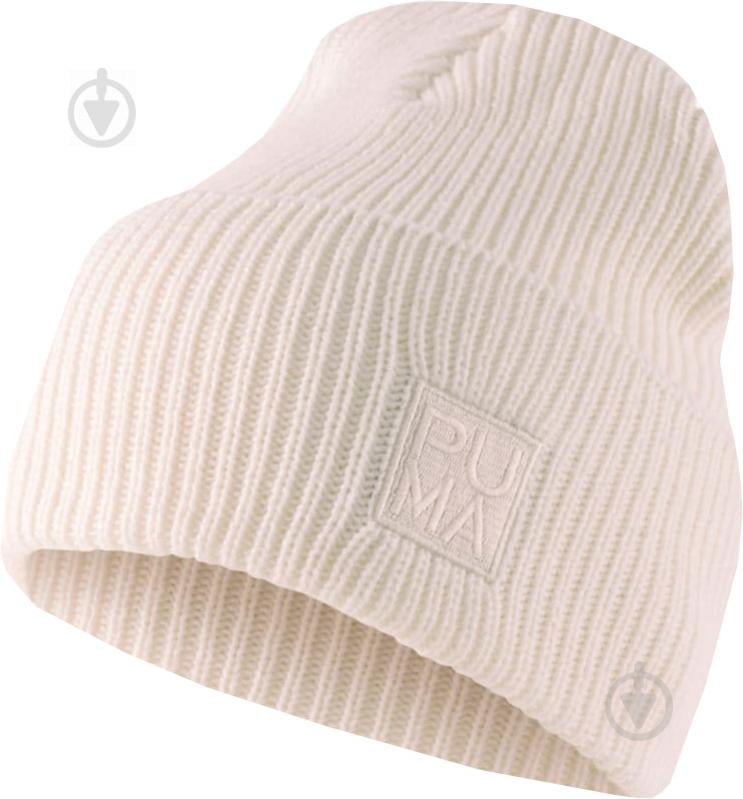 Шапка Puma Infuse High Top Beanie 02354801 р.one size белый - фото 1