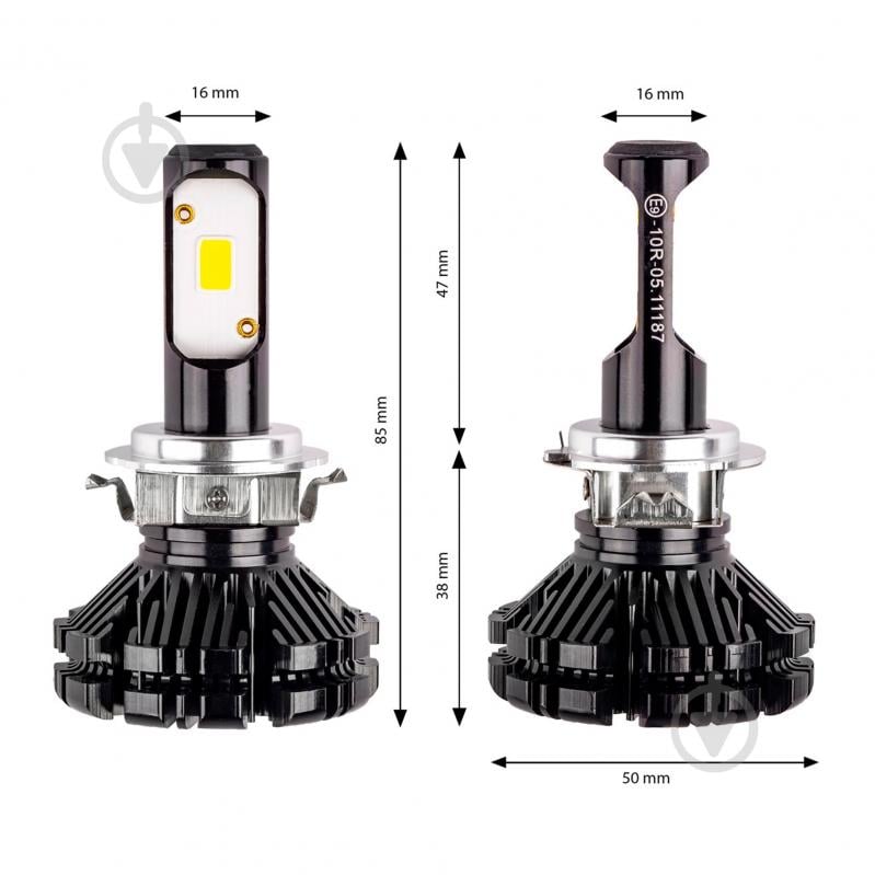 Автолампа світлодіодна AMiO CX H7 30 Вт 2 шт.(1076) - фото 2