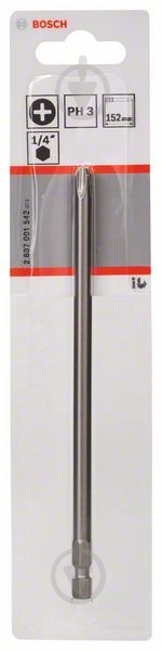 Бита Bosch Extra Hart PH3 x 152 мм 1 шт. 2607001542 - фото 2