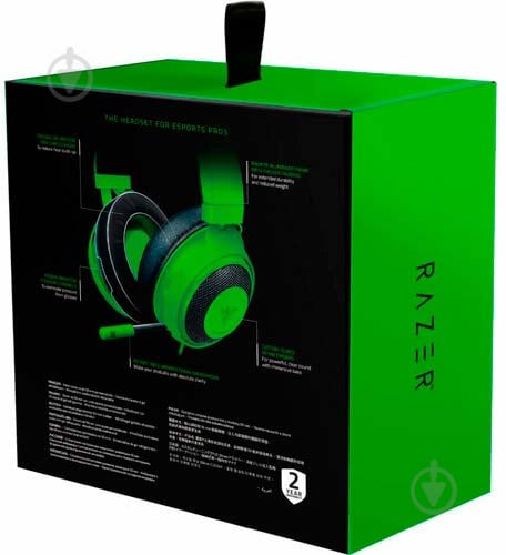 Гарнітура ігрова Razer Kraken green (RZ04-02830200-R3M1) - фото 4