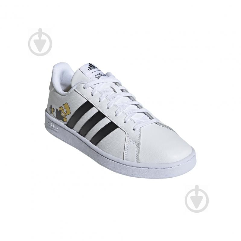 Кроссовки мужские демисезонные Adidas GRAND COURT H02555 р.40 белые - фото 4