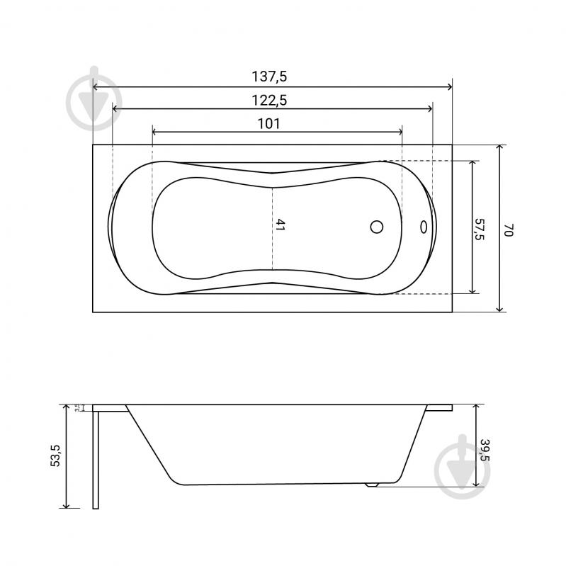 Ванна акриловая Helmken Edelva 159T4D4935 137,5х70 см комплект 5 в 1 - фото 19 Ванна акриловая Helmken Edelva 159T4D4935 137,5х70 см комплект 5 в 1 - фото 19