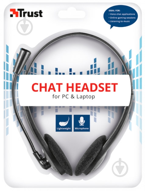 Гарнитура Trust Chat Headset black (21867) - фото 4