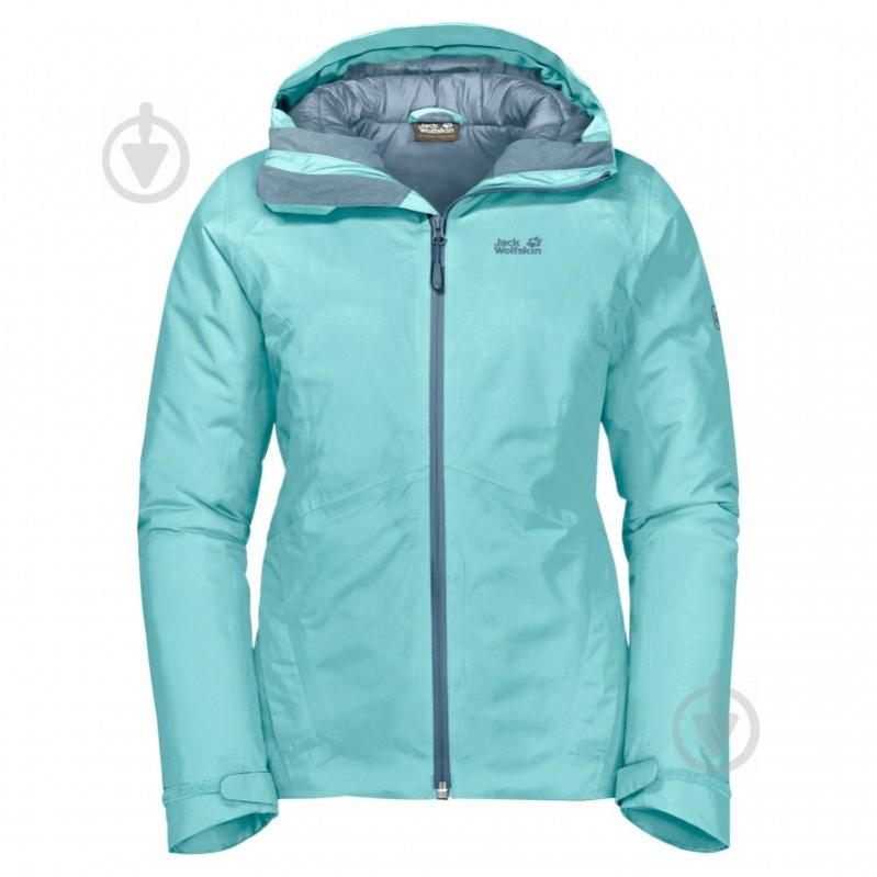 Куртка женская демисезонная Jack Wolfskin Argon Storm Jacket W 1111591-4110 р.XL бирюзовая - фото 4