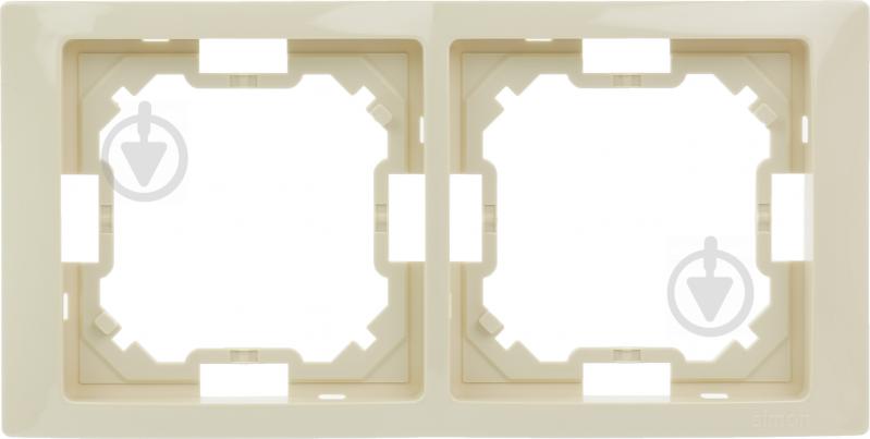 Рамка двухместная Simon Basic Neos универсальная кремовый BMRC2/12 - фото 1