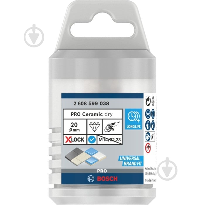 Фреза алмазная круглая Bosch Pro Ceramic dry 2608599038 - фото 5 Фреза алмазная круглая Bosch Pro Ceramic dry 2608599038 - фото 5