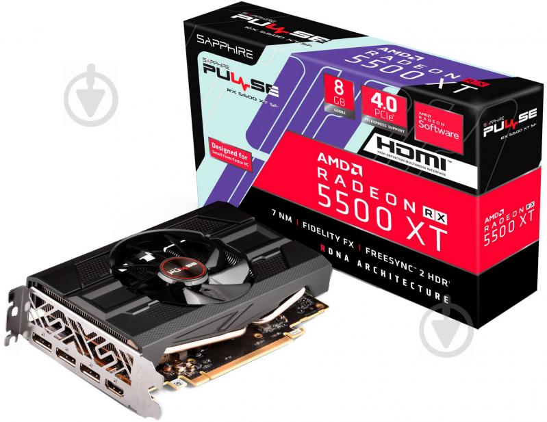 Видеокарта Sapphire Radeon RX 5500 XT PULSE SF 8GB GDDR6 128bit (11295-08-20G) - фото 7