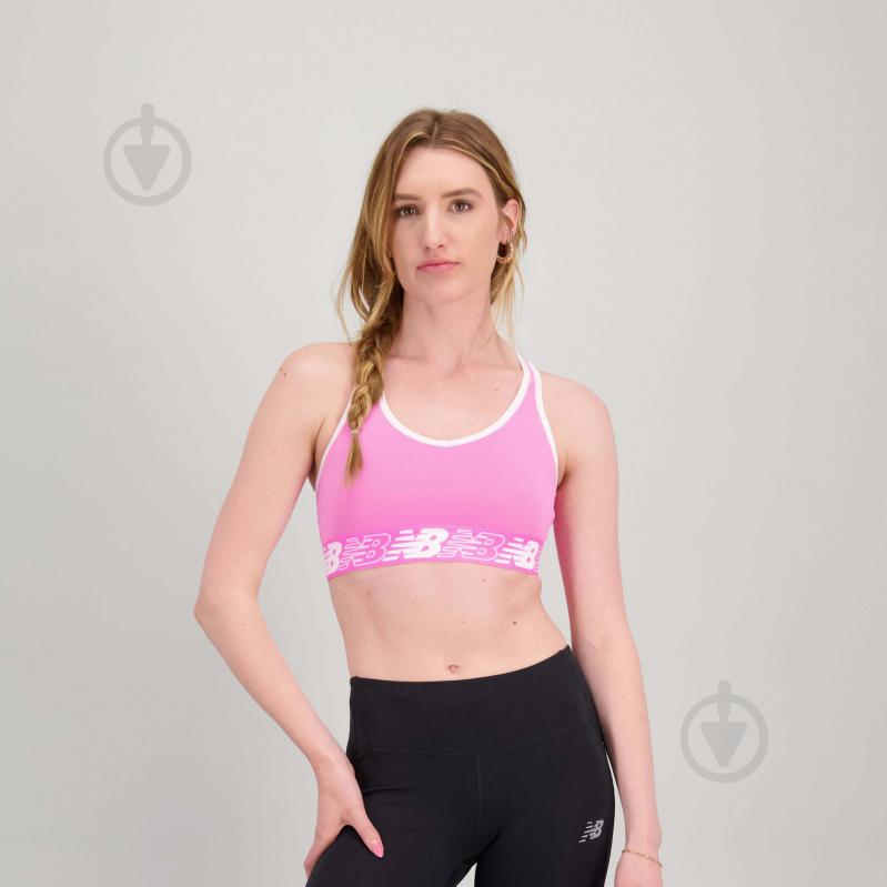 Бра New Balance NB PACE BRA 3.0 WB11034VPK р.S розовый - фото 1