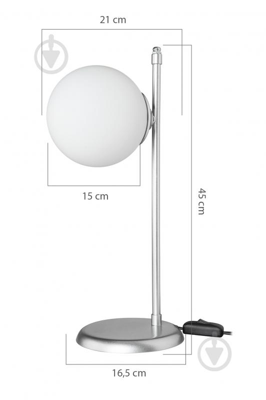 ВІТРИНА! Настільна лампа Luna Dolphin 1xE27 хром MDL.4754 - фото 4 ВІТРИНА! Настільна лампа Luna Dolphin 1xE27 хром MDL.4754 - фото 4
