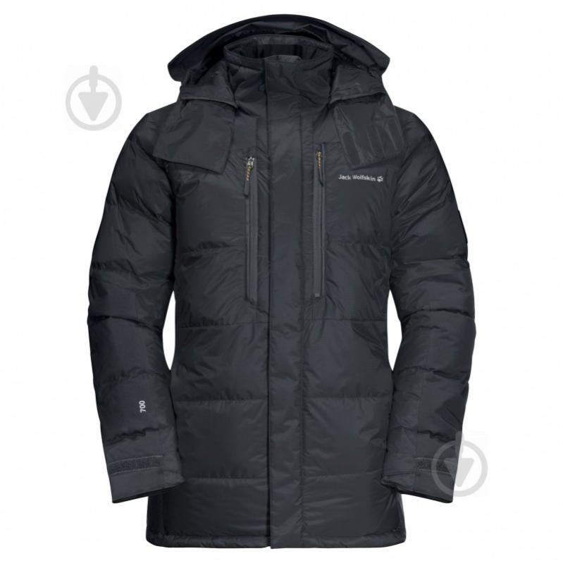 Пуховик мужской зимний Jack Wolfskin The Cook Parka 1201914-6350 р.L серый - фото 1