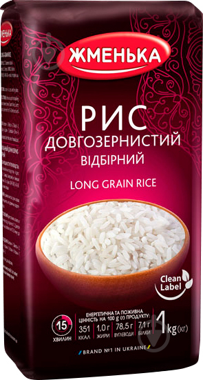 Рис ТМ Жменька відбірний довгозернистий 1000 г - фото 1