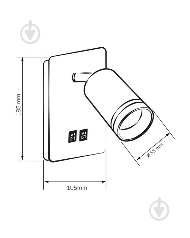Бра Goldlux 10 Вт белый 324351 - фото 4