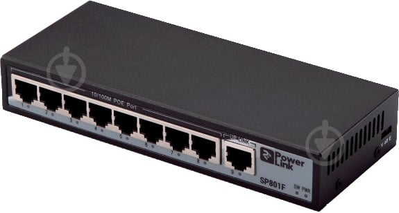 Коммутатор 2E PowerLink SP801F 8xFE PoE 1xFE Uplink 104W - фото 2