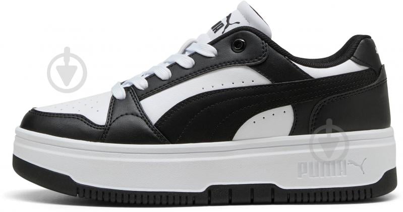 Кросівки жіночі Puma Rebound Femme Low 40259202 р.39 білі із чорним - фото 1