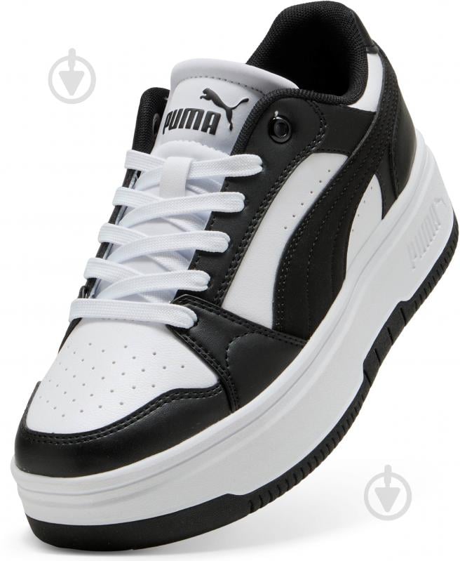 Кросівки жіночі Puma Rebound Femme Low 40259202 р.39 білі із чорним - фото 5