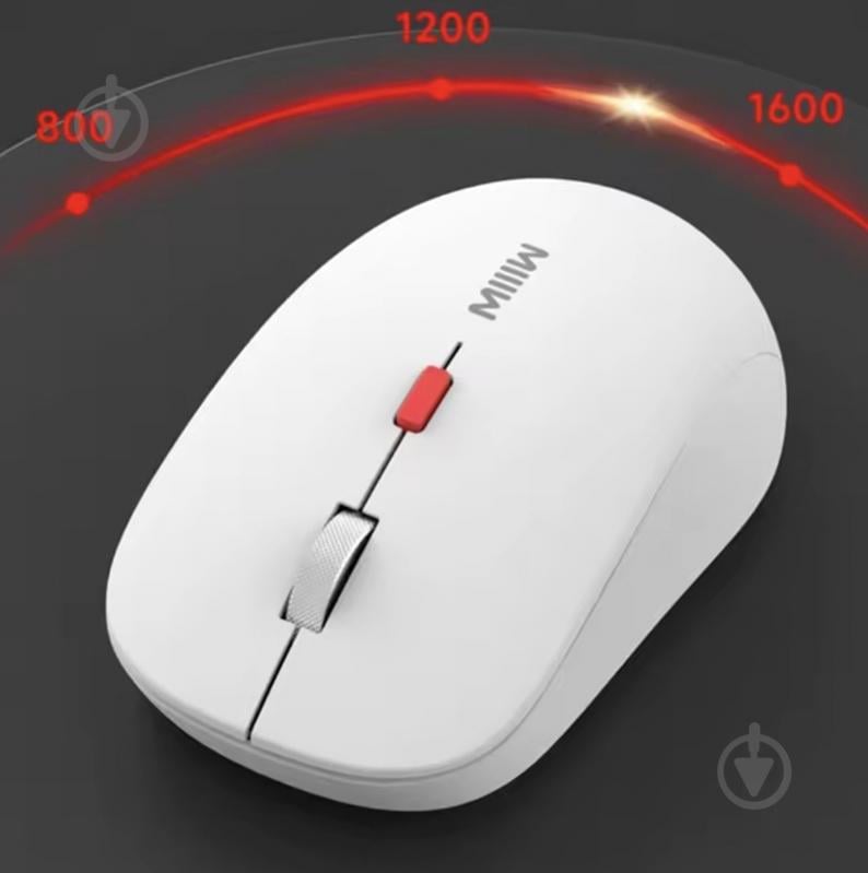 Мышка беспроводная Xiaomi MiiiW Wireless Bluetooth Mouse white (MW23M22 White) - фото 5 Мышка беспроводная Xiaomi MiiiW Wireless Bluetooth Mouse white (MW23M22 White) - фото 5