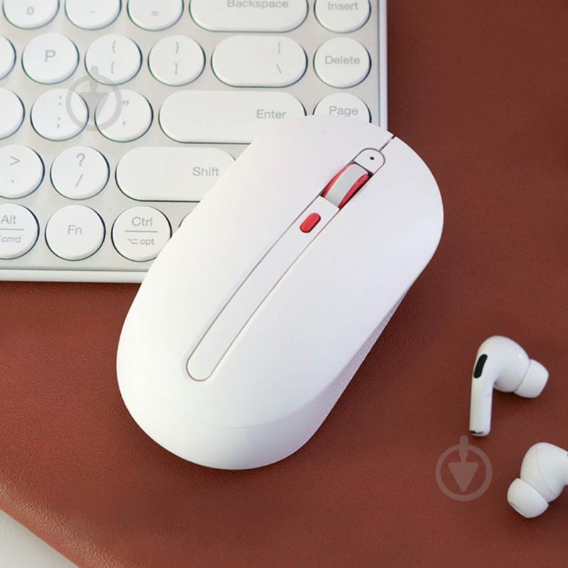 Мышка беспроводная Xiaomi MiiiW Wireless Mute Mouse white (MWMM01 White) - фото 2