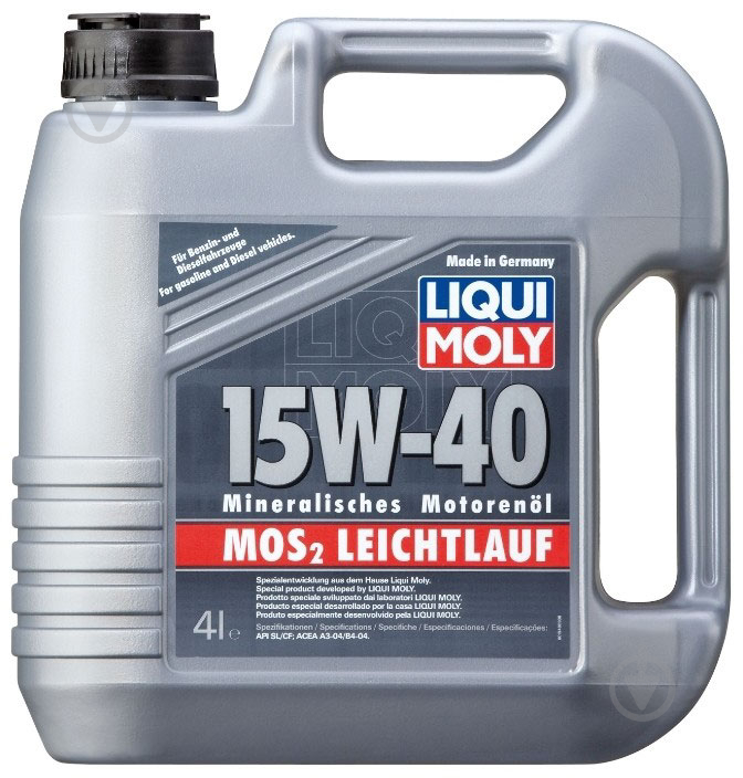 Моторне мастило Liqui Moly MoS2 Leichtlauf Super 15W-40 4 л (1949) - фото 1