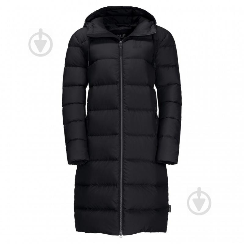 Пальто жіноче зимове Jack Wolfskin Crystal Palace Coat 1204131-6000 р.XS чорне - фото 1