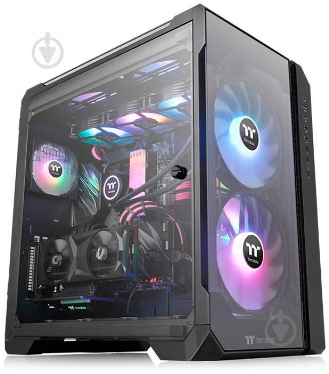 Корпус Thermaltake View 51 Tempered Glass ARGB Edition Black (CA-1Q6-00M1WN-00) - фото 4