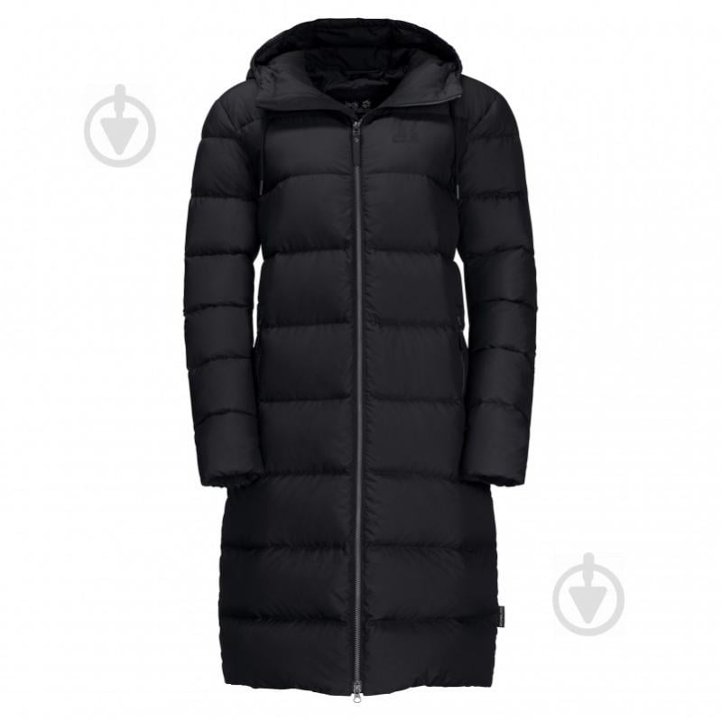 Пальто жіноче зимове Jack Wolfskin Crystal Palace Coat 1204131-6000 р.XL чорне - фото 1