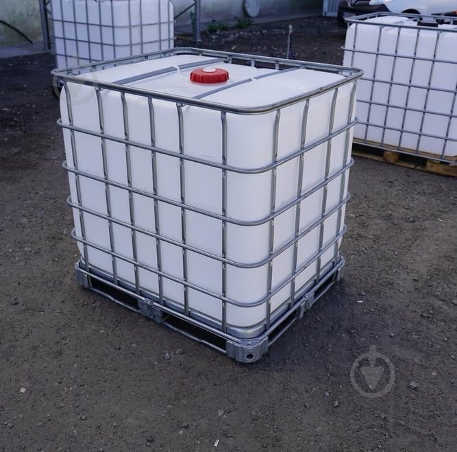 Контейнер IBC UN 1000 л на металевому піддоні - фото 2