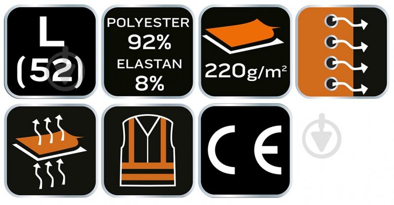 Футболка NEO tools р. M 81-614 синий - фото 9