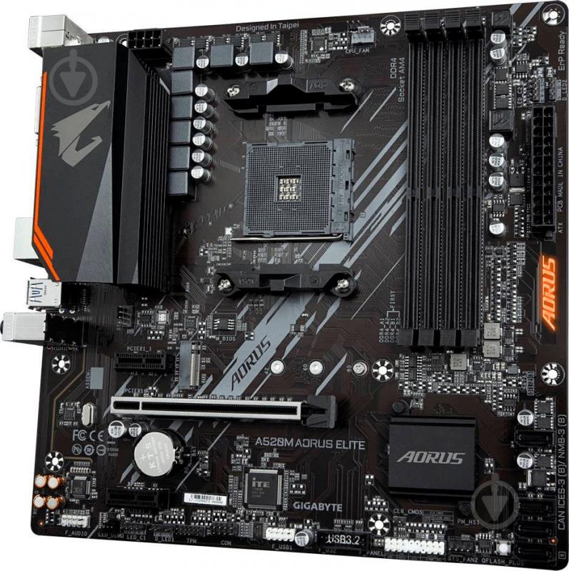 Материнская плата Gigabyte A520M AORUS ELITE (Socket AM4, AMD A520, mirco ATX) - фото 3