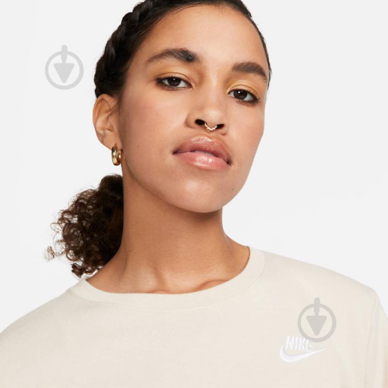 Футболка Nike W NSW TEE CLUB DX7902-126 р.XS бежевий - фото 3