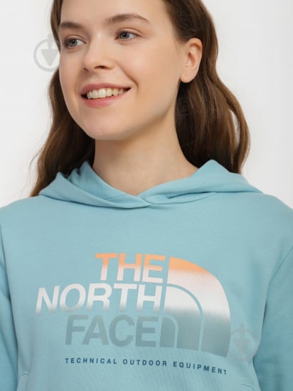 Джемпер THE NORTH FACE W D2 GRAPHIC CROP HOODIE NF0A83FGLV21 р.XS голубой - фото 4