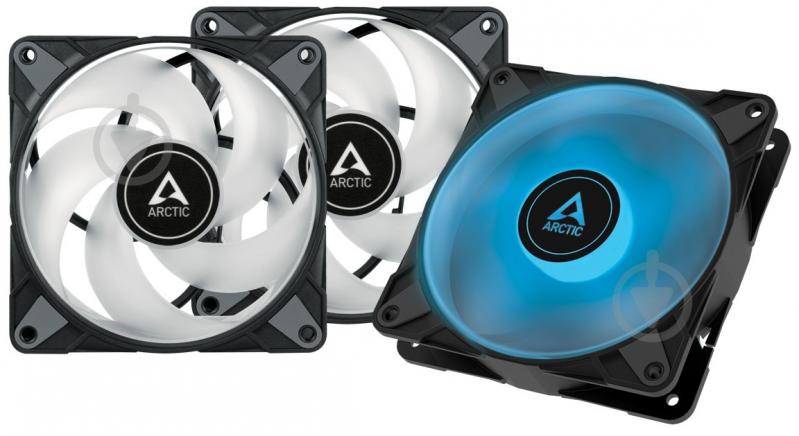 Набор вентиляторов для корпуса Arctic P12 PWM PST RGB 3-Pack (ACFAN00229A) - фото 1