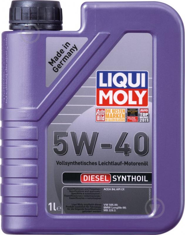 Моторное масло Liqui Moly Diesel Synthoil 5W-40 1 л (1926) - фото 1