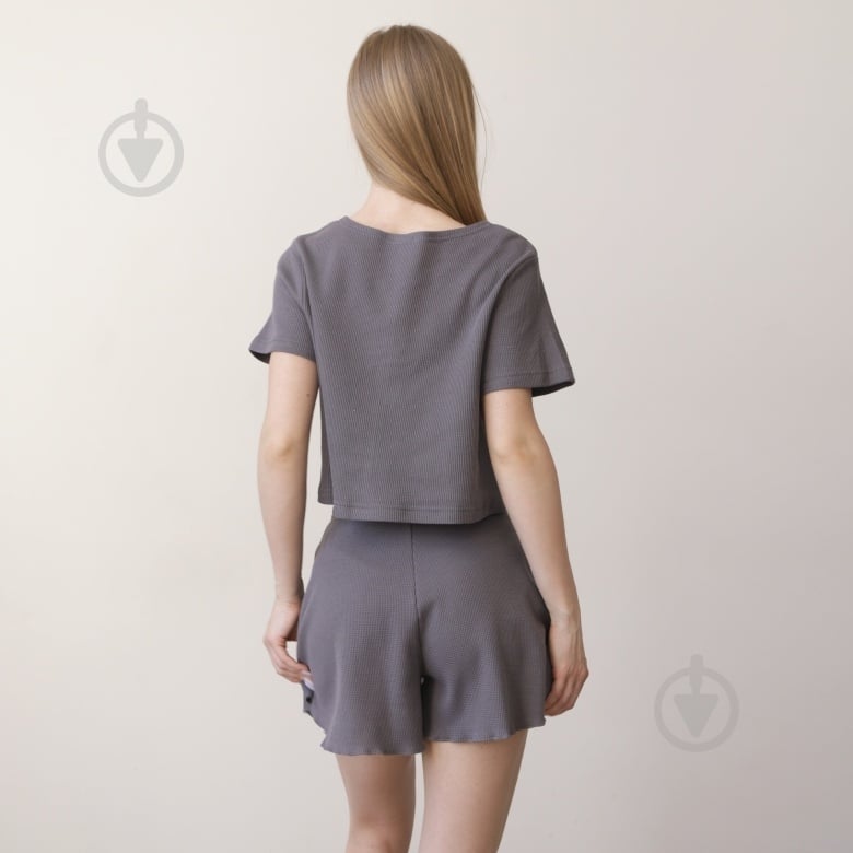 Комплект женский Vivioji р. S серый (14071) - фото 2 Комплект женский Vivioji р. S серый (14071) - фото 2