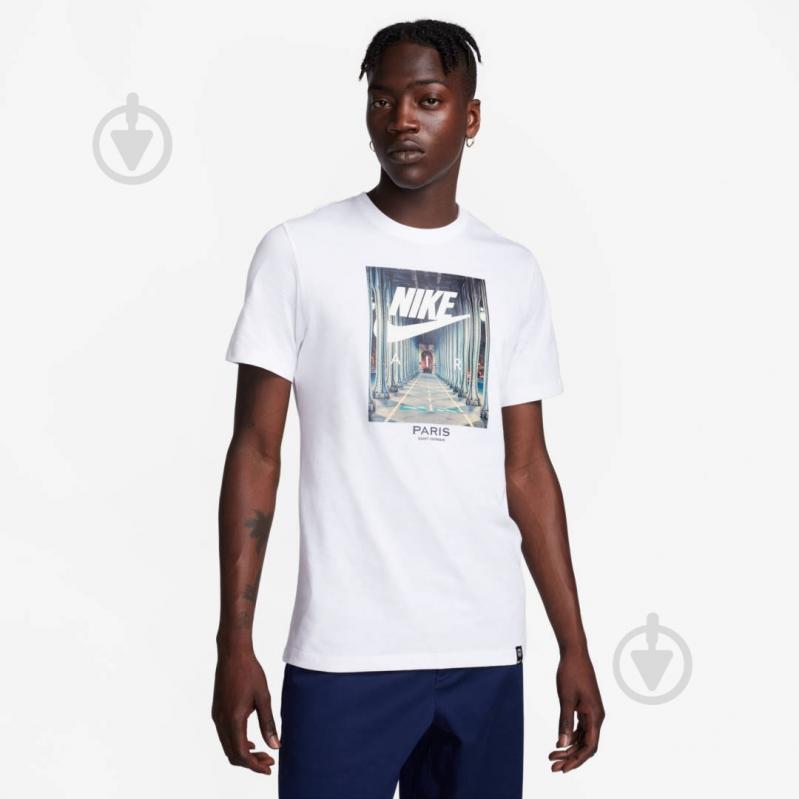 Футболка Nike PSG M NK PHOTO TEE FD1078-100 р.S білий - фото 1