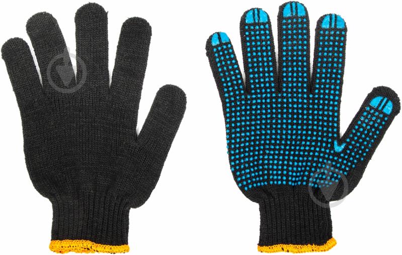 Перчатки Корона черные с покрытием ПВХ точка XL (10) V8411 - фото 2 Перчатки Корона черные с покрытием ПВХ точка XL (10) V8411 - фото 2