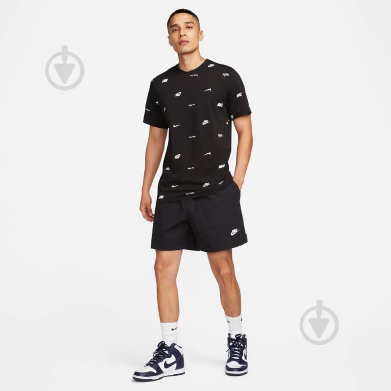 Футболка Nike M NSW TEE CLUB+ AOP FD1279-010 р.2XL чорний - фото 4