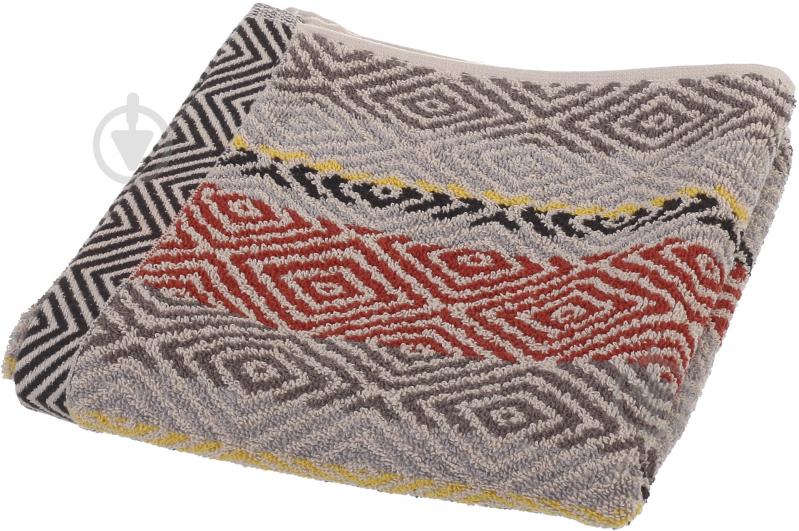 Полотенце Diamonds towels 50x100 см серый с рисунком - фото 1 Полотенце Diamonds towels 50x100 см серый с рисунком - фото 1