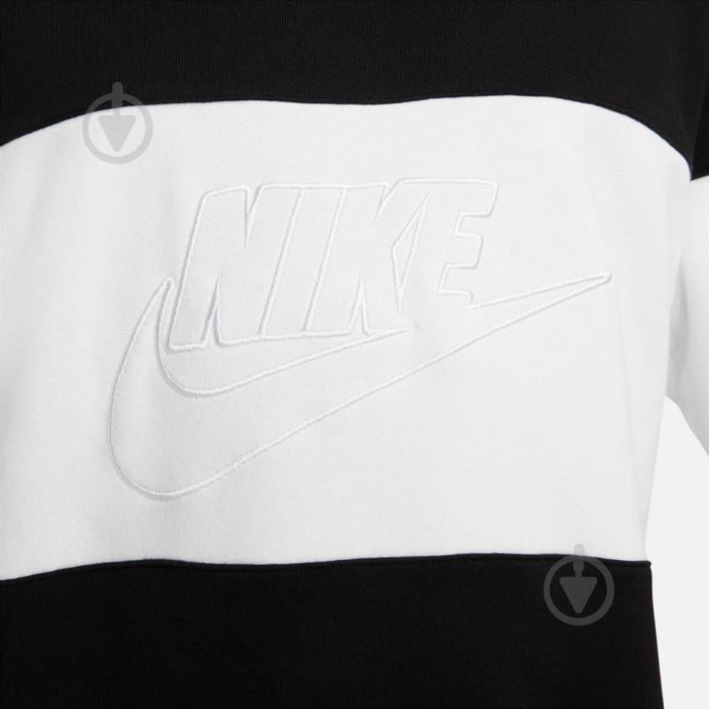 Світшот Nike M NK CLUB+ FT CREW CB FB7848-010 р.XL чорний - фото 4