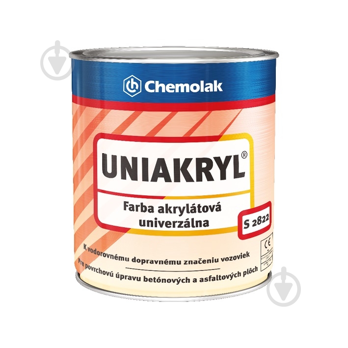 Краска Chemolak UNIAKRYL для разметки дорог голубой мат 0,75 л - фото 1 Краска Chemolak UNIAKRYL для разметки дорог голубой мат 0,75 л - фото 1