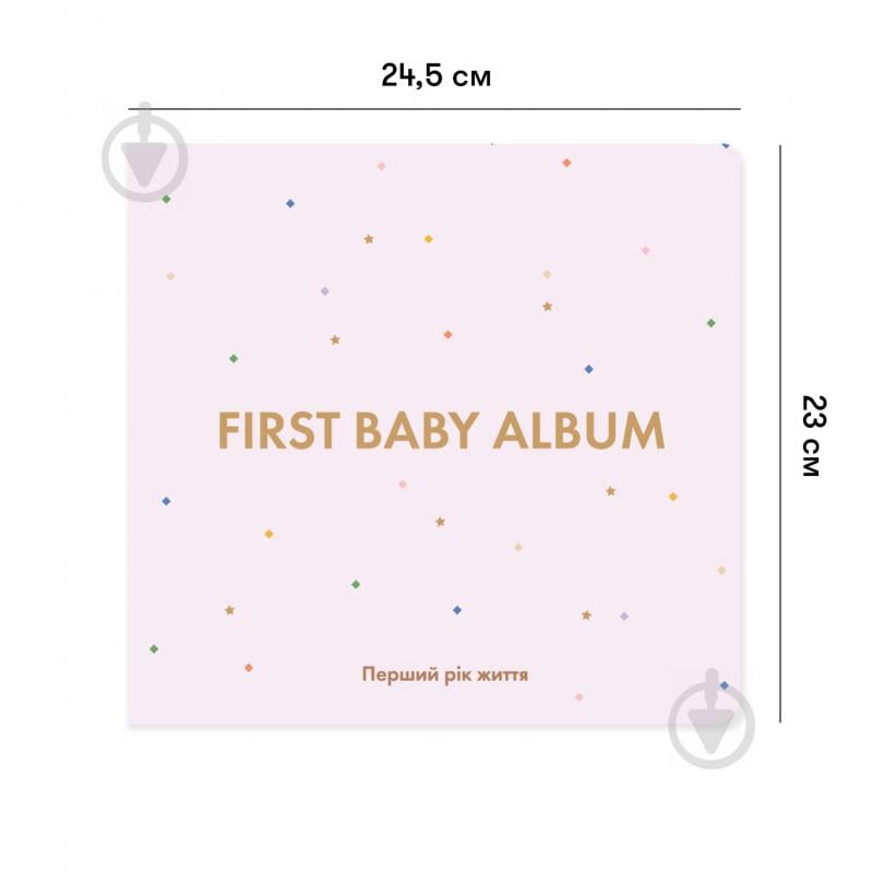 Альбом для немовлят Orner First Baby Album рожевий - фото 3