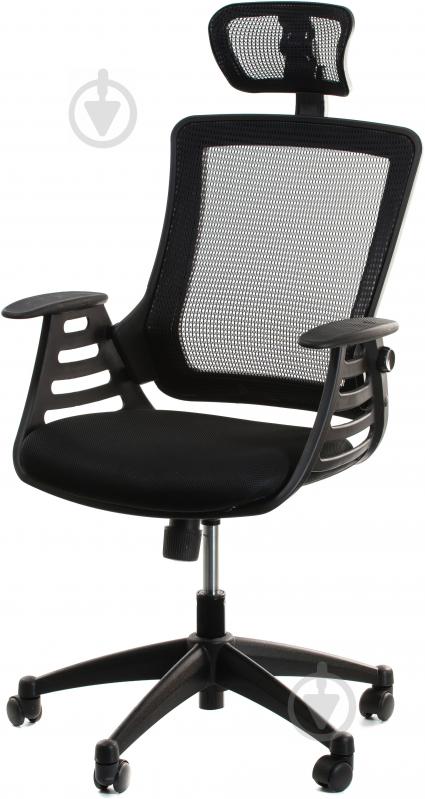 Крісло Office4You Merano headrest 27714 чорний - фото 1