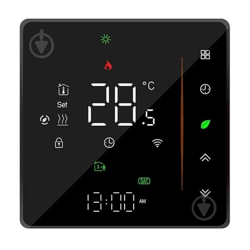 Терморегулятор Heat Plus BHT-300-W WIFI черный - фото 1 Терморегулятор Heat Plus BHT-300-W WIFI черный - фото 1